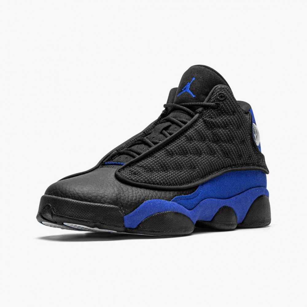 jordan 13 black hyper royal black white